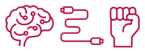 brain connecting to fist